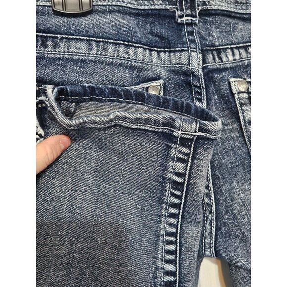 Red Rivet Skinny Jeans Size 5 - Picture 7 of 7